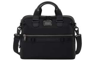 TUMI Nylon Briefcase, Shoulder Bag, Crossbody Bag, Handbag Men's Black