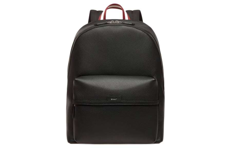 BALLY BALLY Grain Leather Backpack Men's Black
