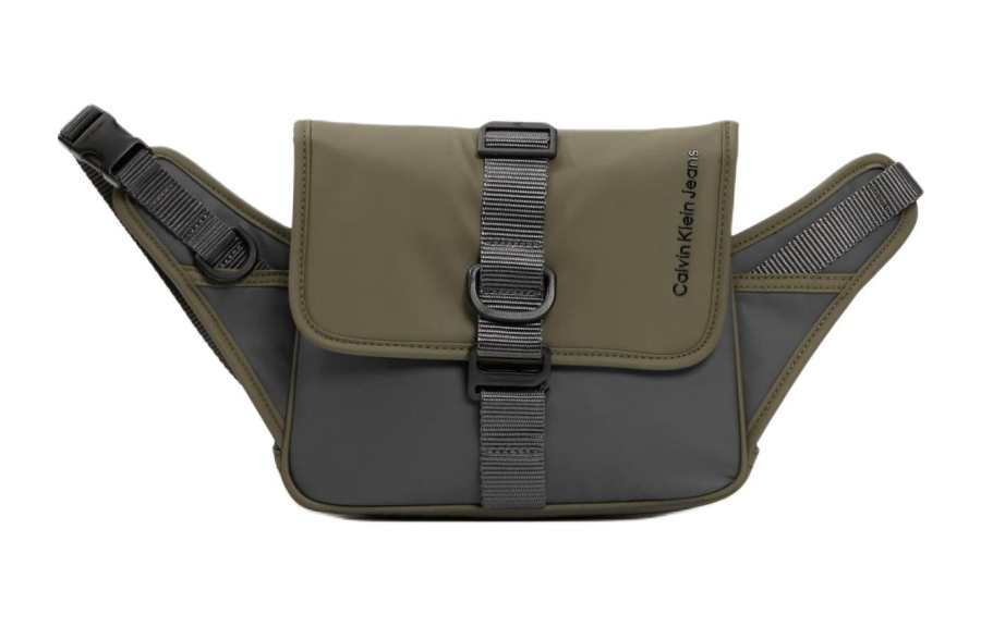 CALVIN KLEIN Fabric Fanny Pack Men's Dark Gray