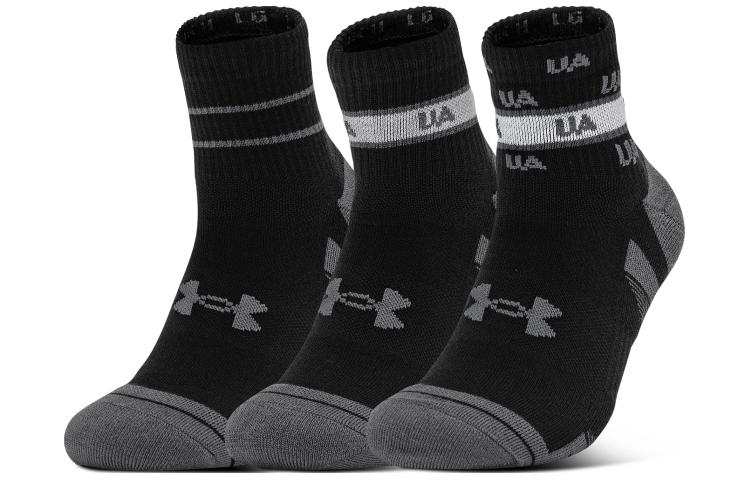 Under Armour Under Armour Performance Tech Crew Socks Unisex 3 Pack Black