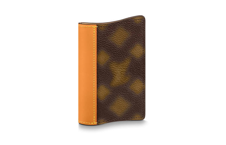 LOUIS VUITTON Pocket Organizer Coated Canvas With Calfskin Trim Wallet, Card Holder Unisex Brown