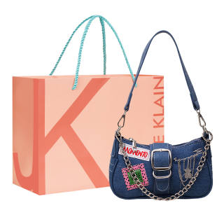 JANE KLAIN Denim Canvas Shoulder Bag Regular Women's