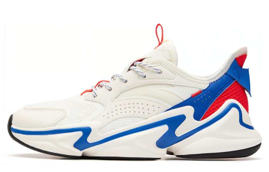 Anta Cushioning Slip Resistant Low top Chunky Sneakers Men's White