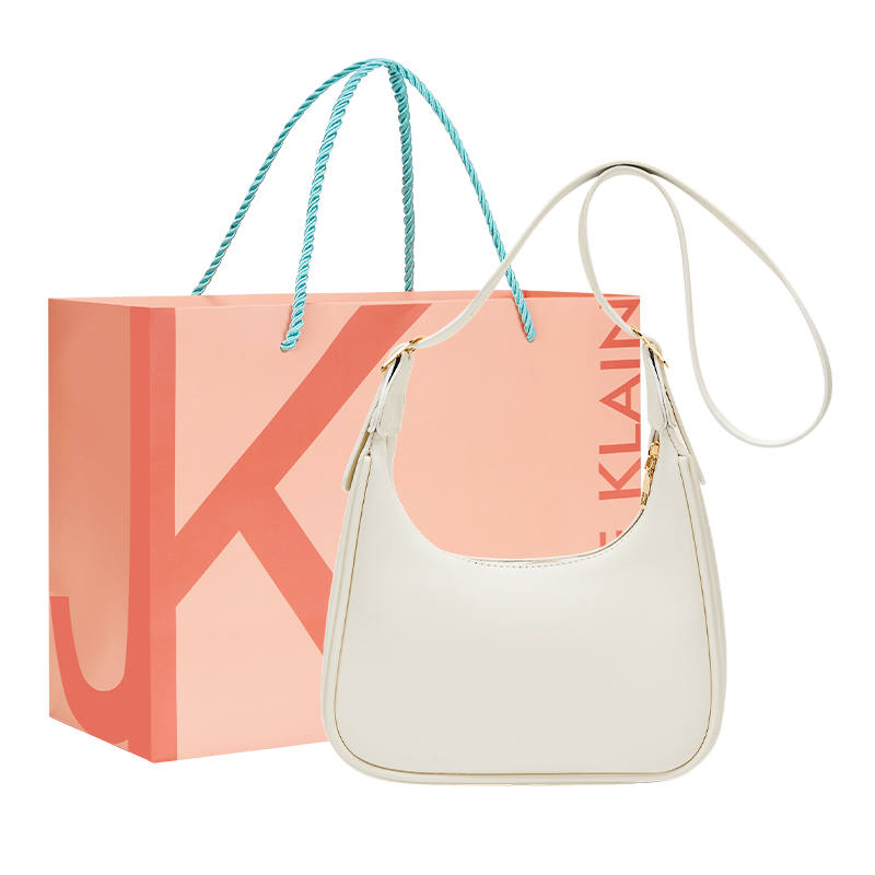 JANE KLAIN Artificial Leather Shoulder Bag, Crescent Bag, Crossbody Bag, Shoulder Bag Women's White