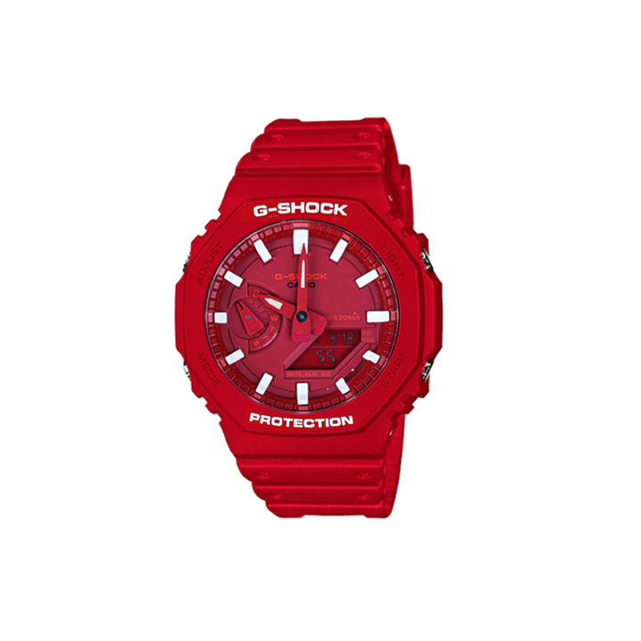 CASIO CASIO Unisex Liquid Crystal/Analog Dual Display Series Red Watch