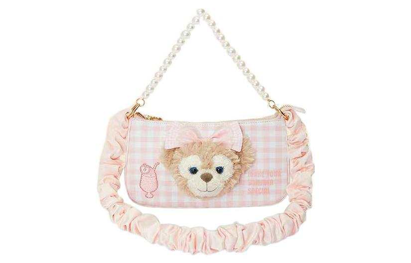 Disney Cotton Shoulder Bag, Portable Crossbody Bag Women's Pink