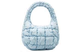 COS Polyester Cloud Bag, Handbag Regular Women's Light Blue