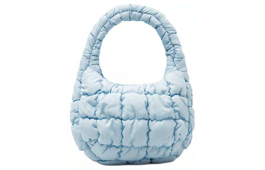 COS COS Polyester Cloud Bag, Handbag Regular Women's Light Blue