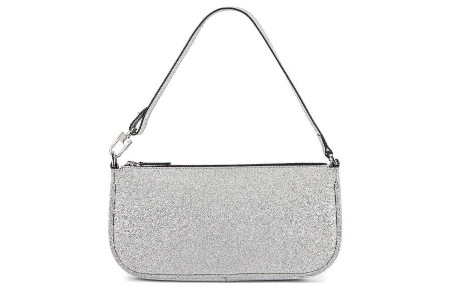 By Far Rachel Leather Handbag, Shoulder Bag Women's Silver