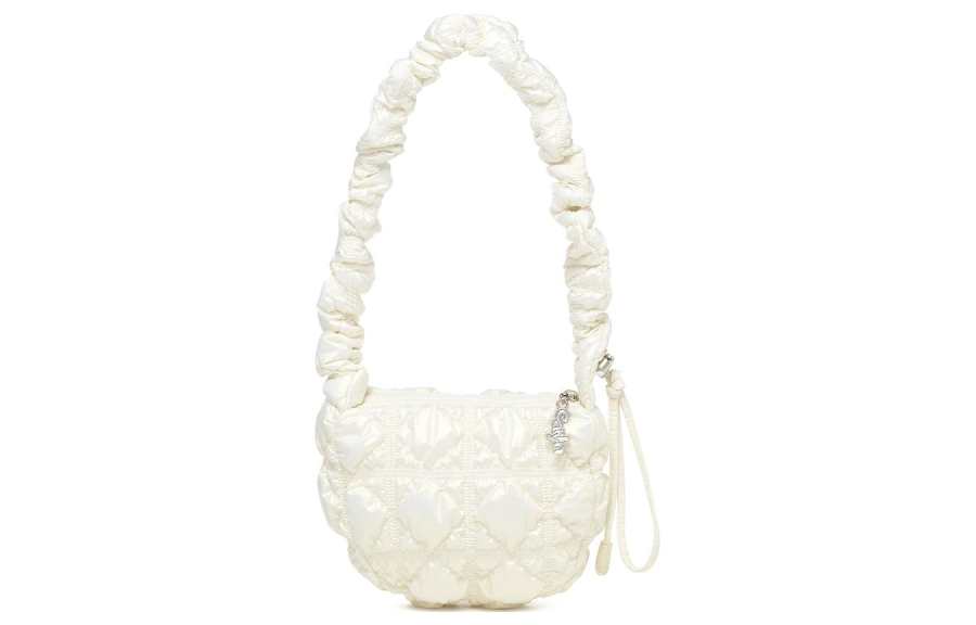CARLYN Nylon Handbag, Shoulder Bag Regular Unisex Ivory