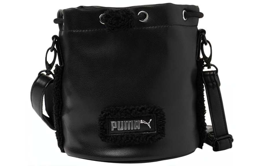PUMA Artificial Leather Bucket Bags Crossbody Bag, Shoulder Bag Women's Black