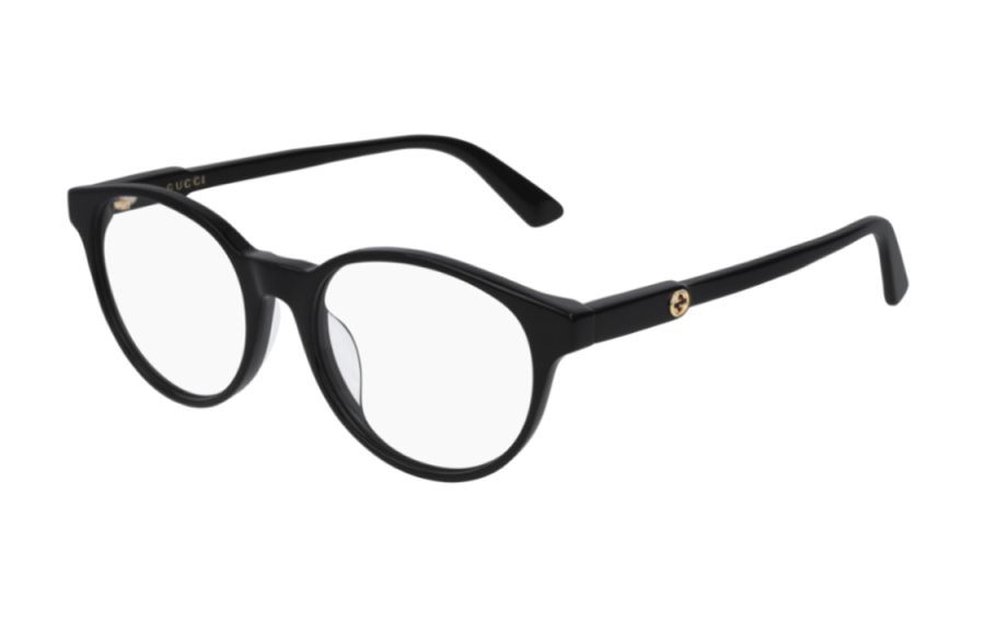 GUCCI GUCCI Rectangular Eyeglass Frames Women's Black