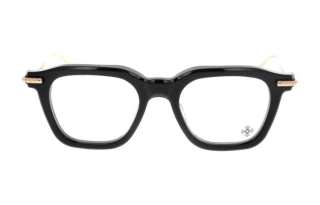 Chrome Hearts Irregular Shape Eyeglass Frames Unisex Black