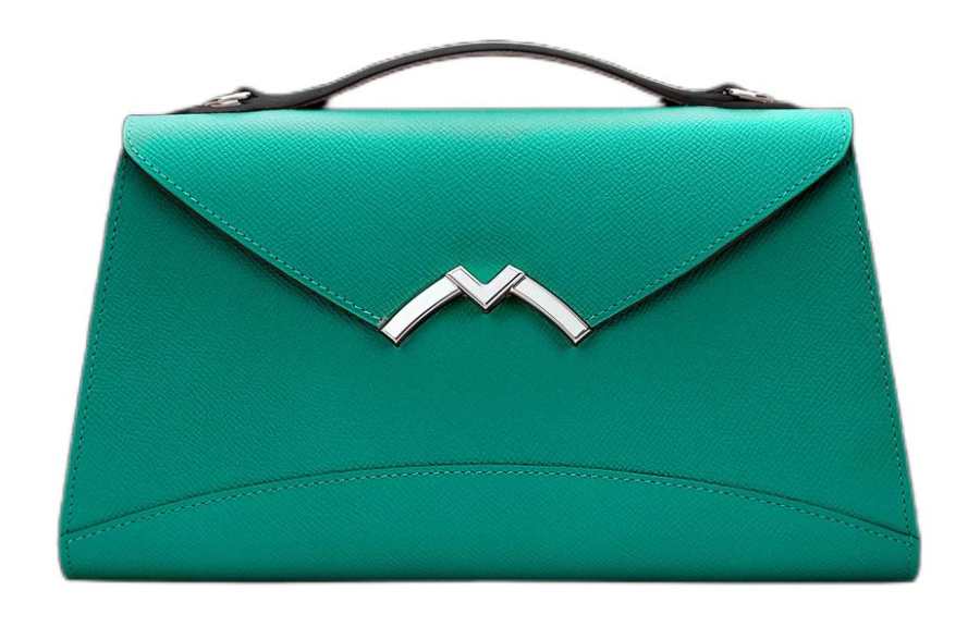 Moynat Carat Calfskin Shoulder Bag, Crossbody Bag, Handbag Women's Green
