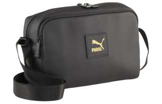 PUMA Athleisure Artificial Leather Crossbody Bag, Shoulder Bag Unisex Black