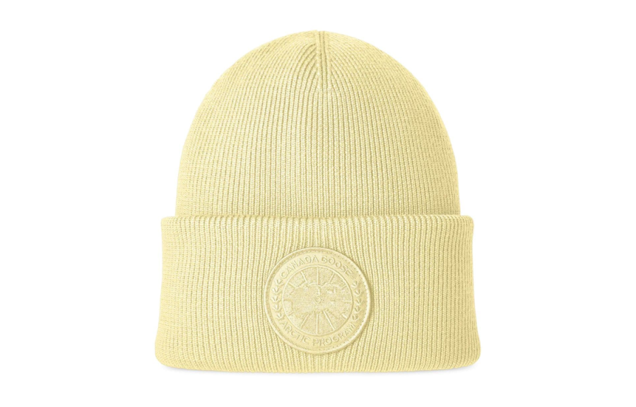 Canada Goose Merino Wool Beanies Women's Yellow