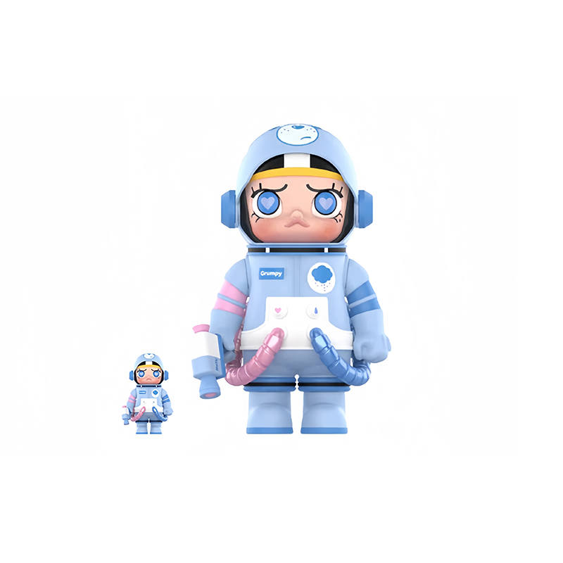 POP MART POP MART 100%400% JOY Mega Space Molly Angry Bear Blue Trendy Figures