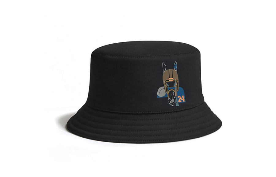 HERMES HERMES Cotton, Rayon, Silk Bucket Hats Men's Black