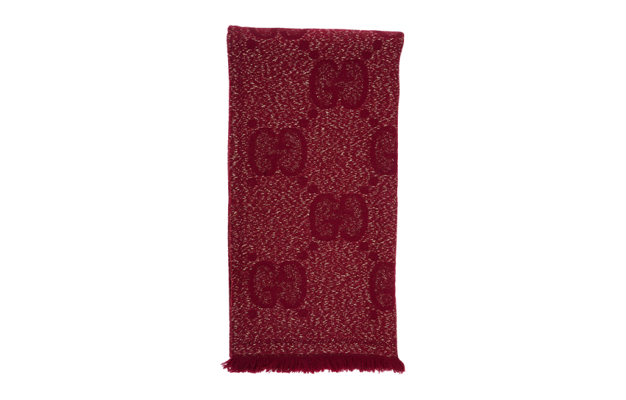 GUCCI Knit Scarves Unisex Red