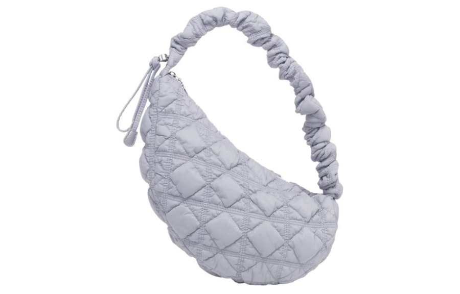CARLYN Nylon Handbag, Shoulder Bag Regular Unisex Gray Blue