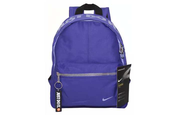Nike Nike Polyester Backpack Mini Unisex Silver Gray Purple