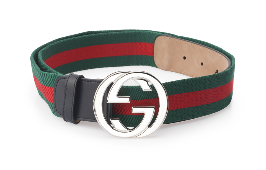 GUCCI Gucci 2000s Interlocking G striped belt
