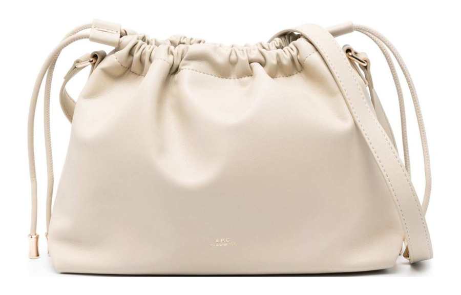 A.P.C A.P.C Polyurethane Bonded To Polyester Shoulder Bag Women's Ivory