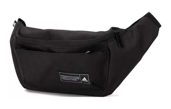 Adidas Adidas Polyester Crossbody One Shoulder Fanny Pack Regular Unisex Black
