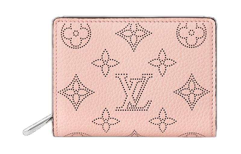 LOUIS VUITTON Mahina Calfskin Wallet Women's Rose Jasmine Pink
