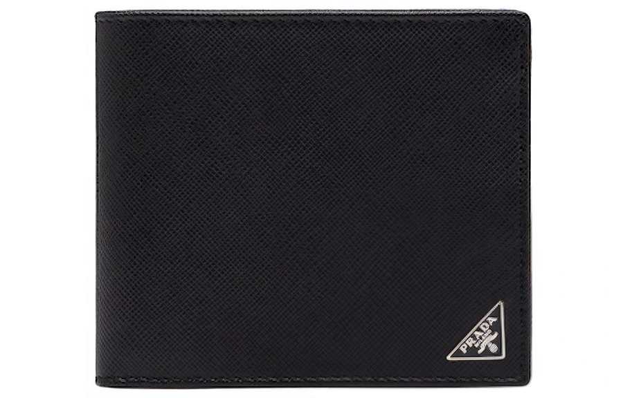 PRADA PRADA Leather Wallet Men's Black