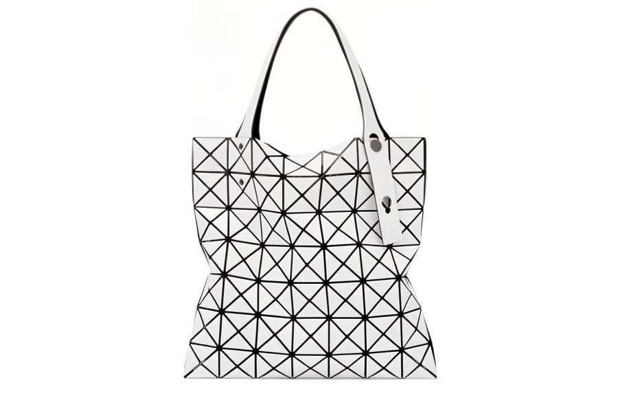 ISSEY MIYAKE Prism PVC Tote Bag, Shopping Bag, Laptop Bag, One Shoulder Handbag Unisex White