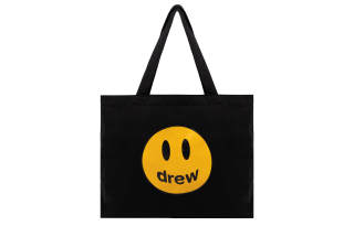 Drew House 100% Cotton Tote Bag, Shopping Bag, Handbag Regular Unisex Black