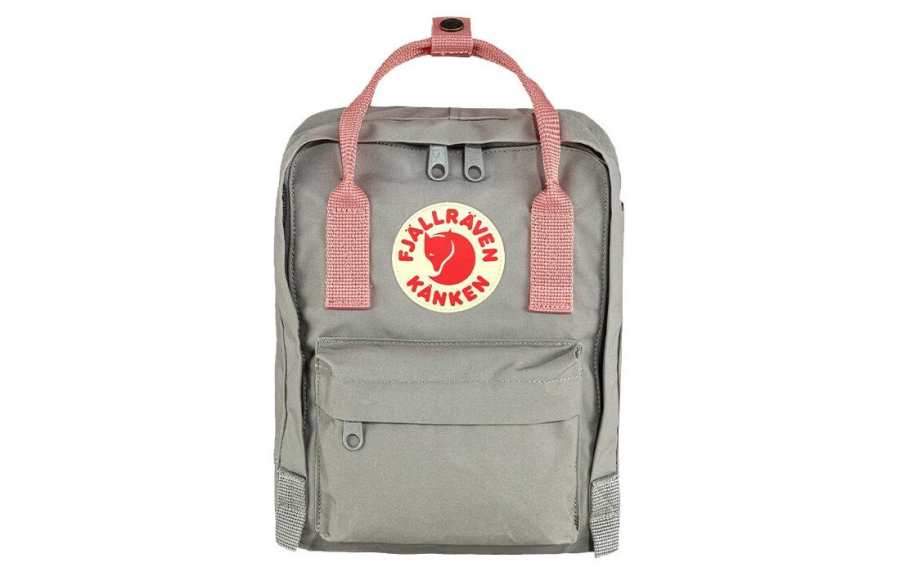 Fjallraven 7L Backpack Outdoor Bag Vinylon Dusty Gray & Peach Pink Unisex