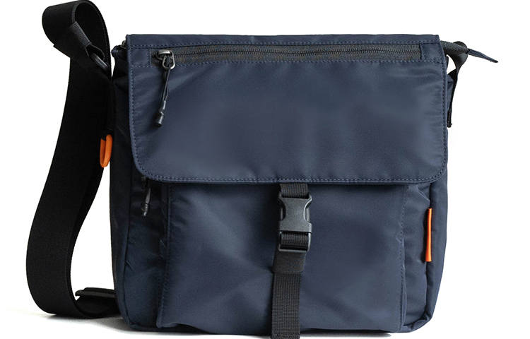MYBRANDORIGINAL Nylon With Polyester Crossbody Bags Men's Navy Blue