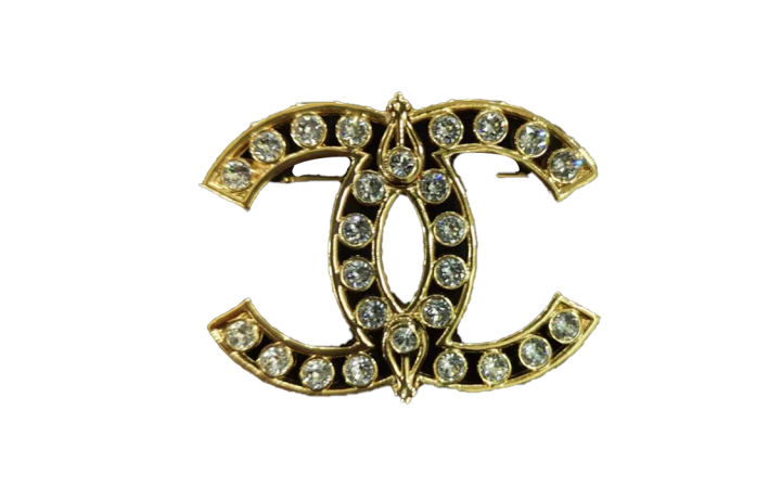 CHANEL CHANEL Metal Brooches Unisex Gold