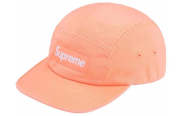 Supreme Supreme 100% Cotton Twill Baseball Caps Unisex Peach