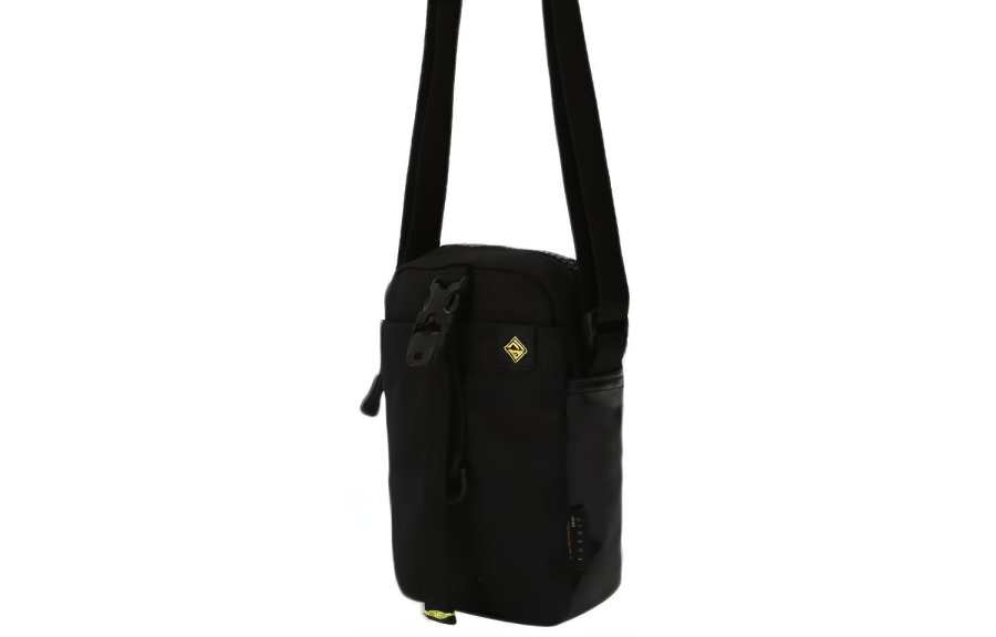 Converse Converse Polyamide With Polyester Small Square Bag Shoulder Bag, Crossbody Bag Regular Unisex Black