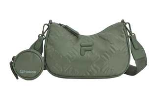 FILA FUSION Fabric Shoulder Bag, Crossbody Bag Women's Pearl Green