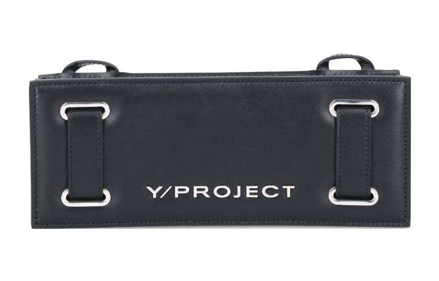Y/Project Cow Leather Accordion Bag Handbag, Shoulder Bag Mini Women's Black