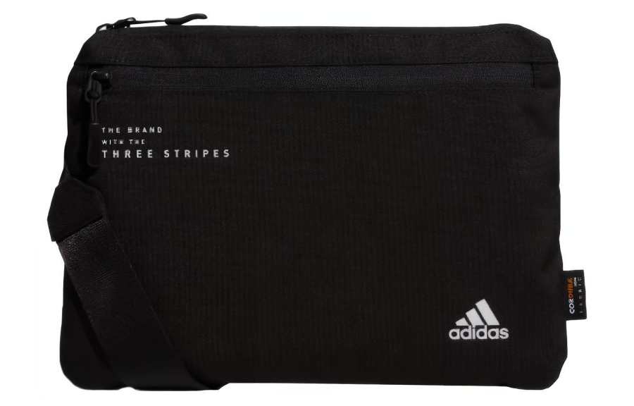Adidas Adidas Minimalist Style Polyester Crossbody Bag Regular Unisex Pure Black
