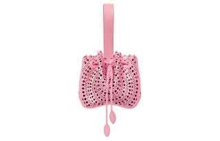 Alaia Calfskin Handbag Women's Pink