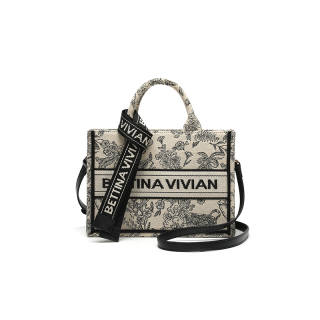 BETTINA VIVIAN Embroidery Fabric Handbag Women's