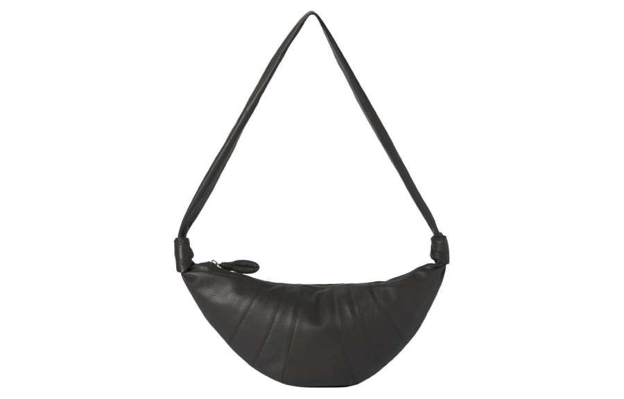 Lemaire Croissant Calfskin Croissant Bag Shoulder Bag Medium Women's Black