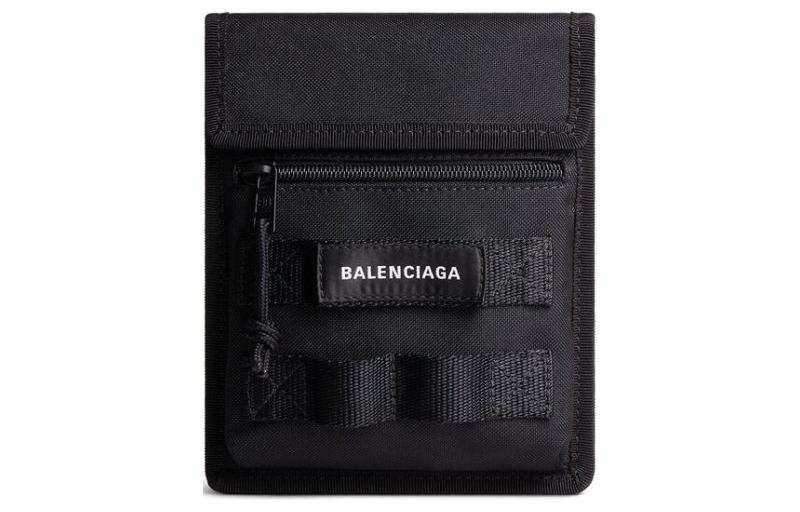 Balenciaga Polyamide One Shoulder Crossbody Clutch Small Men's Black
