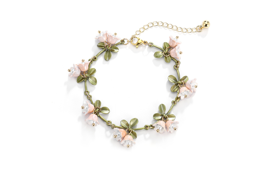 Clect Faux Pearl Bracelets Women's Green/White