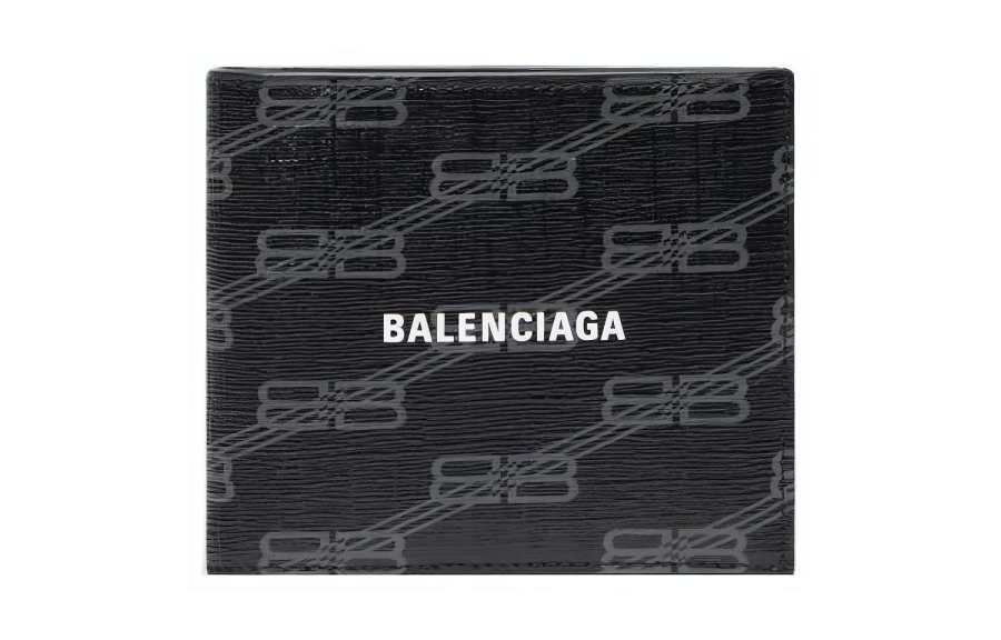 Balenciaga Polyurethane Wallet Men's Black