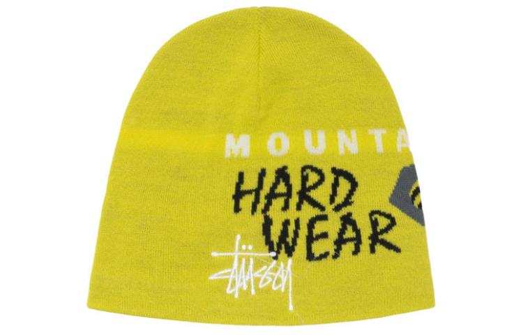 Stussy Merino Wool Beanies Unisex Yellow