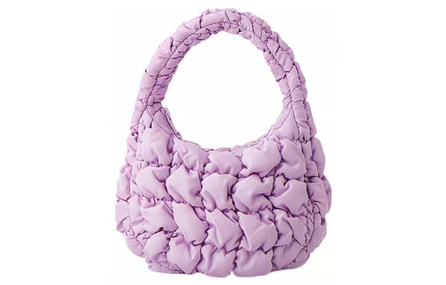 COS COS Polyester Cloud Bag, Handbag Regular Women's Purple Lilac