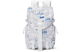 8atheist Polyester Backpack Portable Backpack Large Unisex Starry White