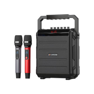 SANSUI Speakers K56 Outdoor Square Dance Portable Microphone Karaoke All in One PC High Volume Bluetooth Speaker